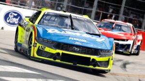 Ryan Blaney upset with Chris Buescher at Sonoma NASCAR race