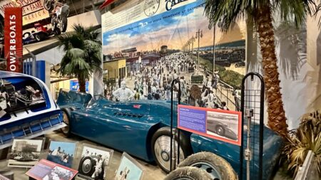 In Daytona Beach, a motorsports hall of fame covers earth, water, air