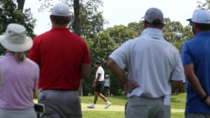 Charlie Woods draws crowd of hundreds at Junior PGA Championships