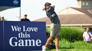 Charlie Woods putter, score today: Junior PGA Championship leaderboard