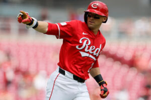 Outfielder TJ Friedl hit by three pitches against Mets, tying major-league record, as Reds win with four homers