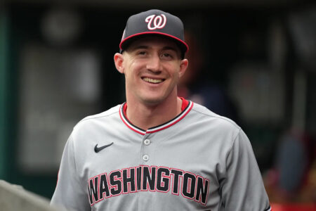 Nationals’ Jacob Young scales outfield wall to rob Will Benson of a home run