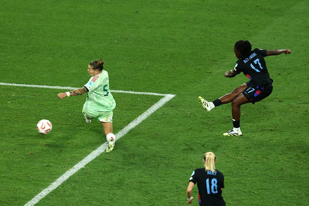 England were rescued at Euro 2025 by Michelle Agyemang’s dramatic equaliser in the semi-finals