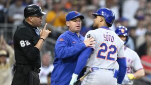 Mets manager Carlos Mendoza defends ejection after Juan Soto's questionable strikeout
