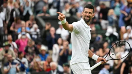 Novak Djokovic joins historic list at Wimbledon