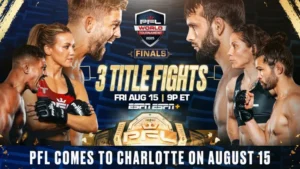 PFL Charlotte official with three title fights