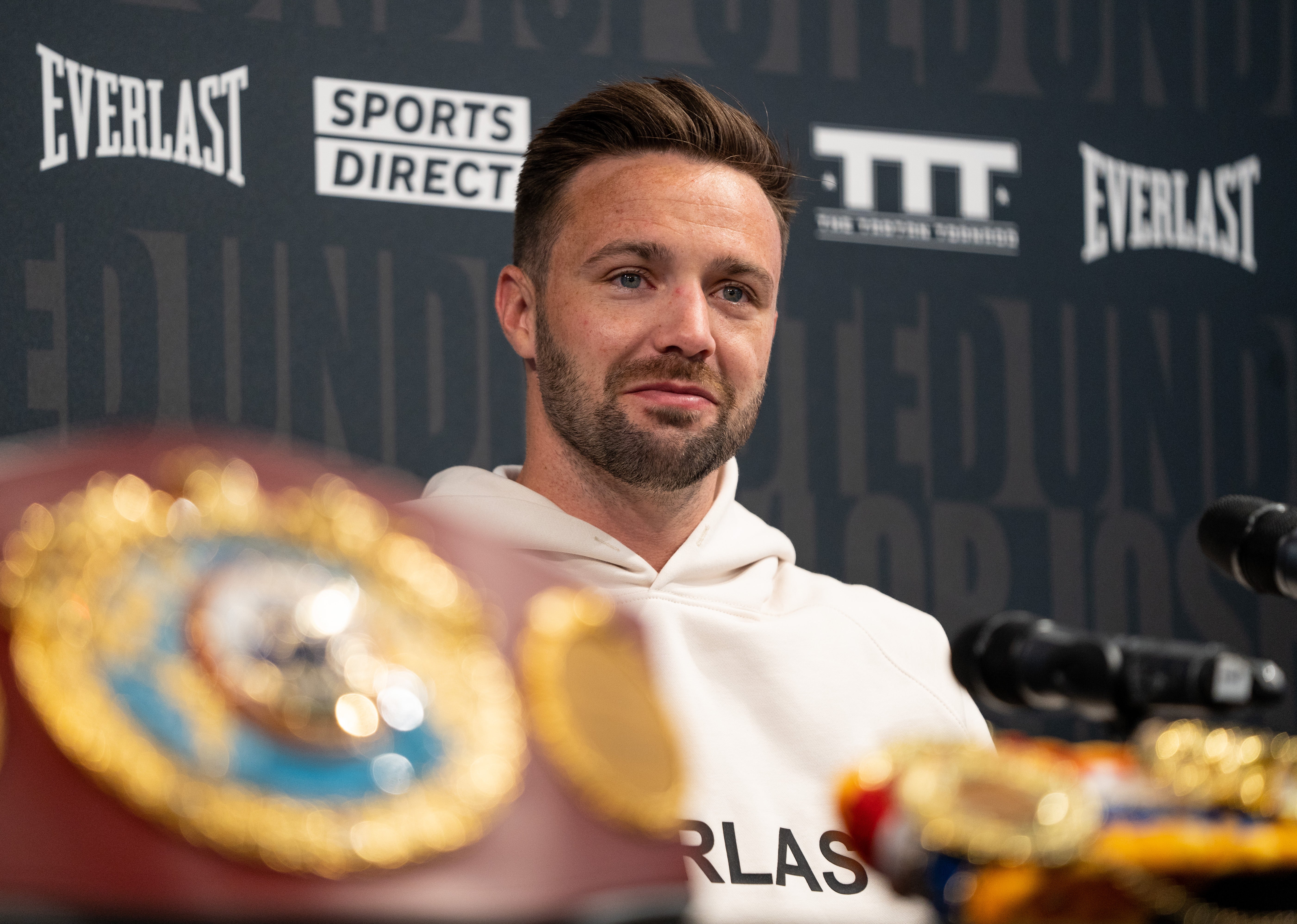 Taylor’s family were unable to watch his undisputed-title win in person