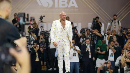 Tyson Fury would fight Anthony Joshua for a world title neither of them has won yet