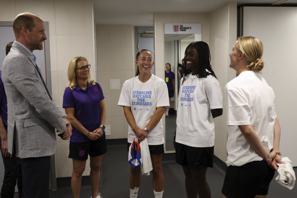 Prince William to attend England Lionesses Euro 2025 final