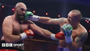 Tyson Fury: Frank Warren says heavyweight wants to fight Oleksandr Usyk next year