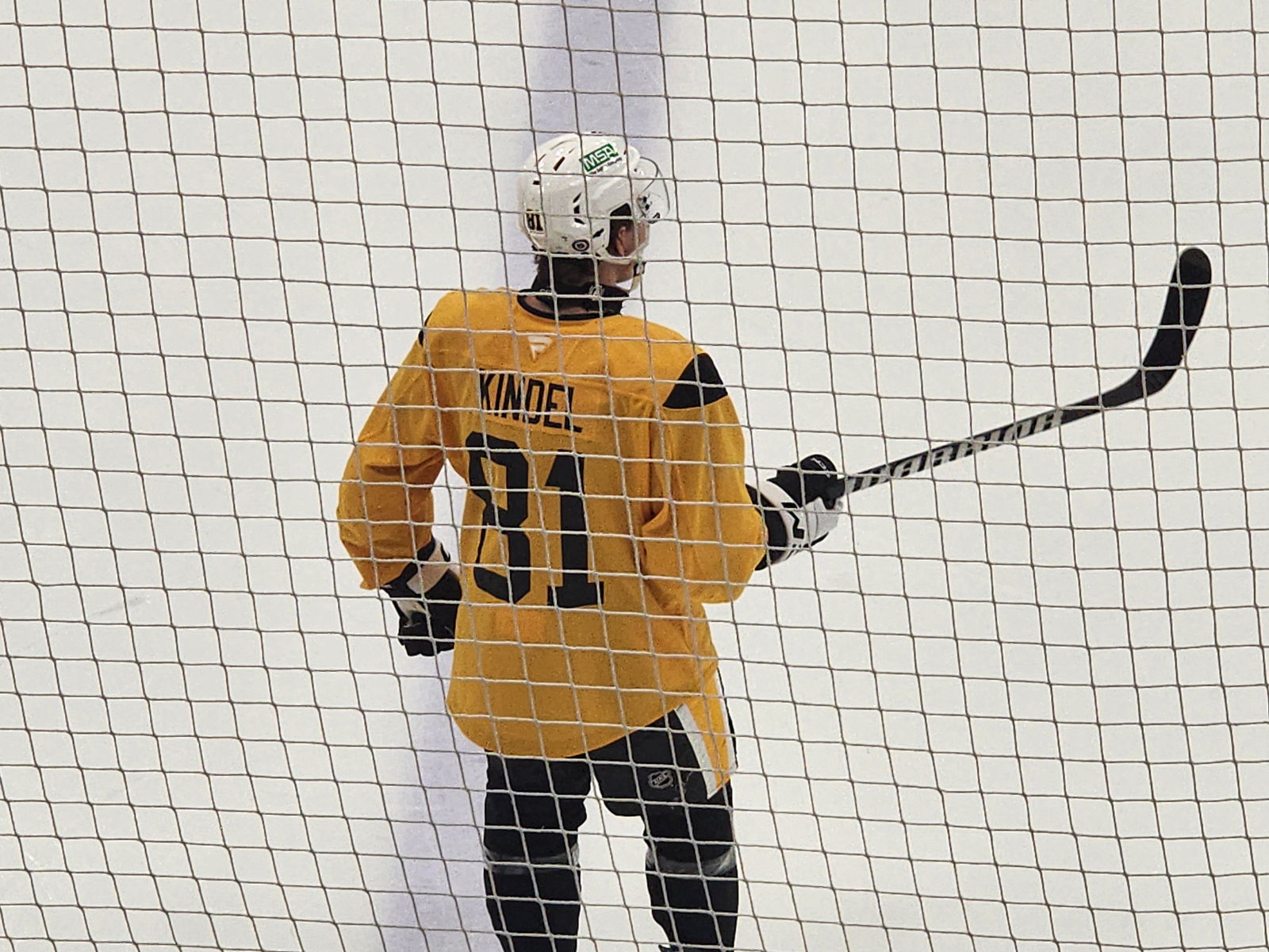 Penguins' 2025 11th overall pick Ben Kindel. (Credit: Kelsey Surmacz - Imagn Images)