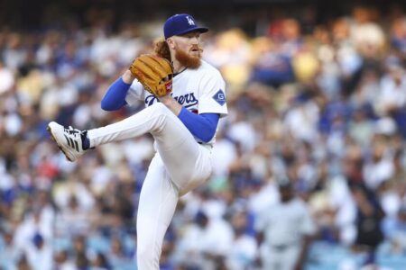 Dustin May has his best start of season as Dodgers sweep White Sox