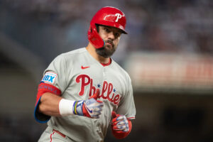 Kyle Schwarber hits 2 homers, including his 1,000th career hit, in Phillies’ 12-5 win over Yankees