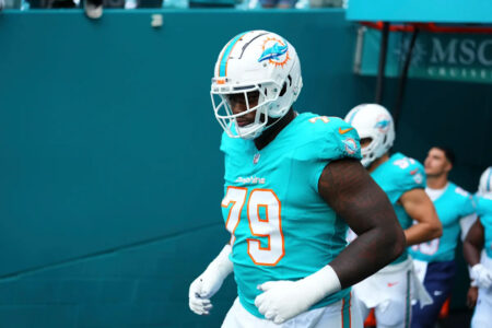Dolphins lineman Bayron Matos airlifted to hospital after suffering undisclosed injury, is in stable condition