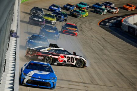 Denny Hamlin wins NASCAR Cup race at Dover in double overtime