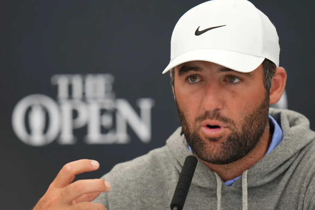 Scottie Scheffler is chasing the claret jug at the British Open and searching for what it all means