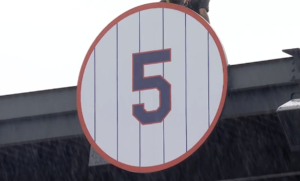 SEE IT: Mets officially unveil David Wright's No. 5 in rafters at Citi Field