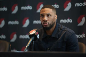Damian Lillard says he’s happy to be ‘back home’ with Trail Blazers, gives update on Achilles recovery