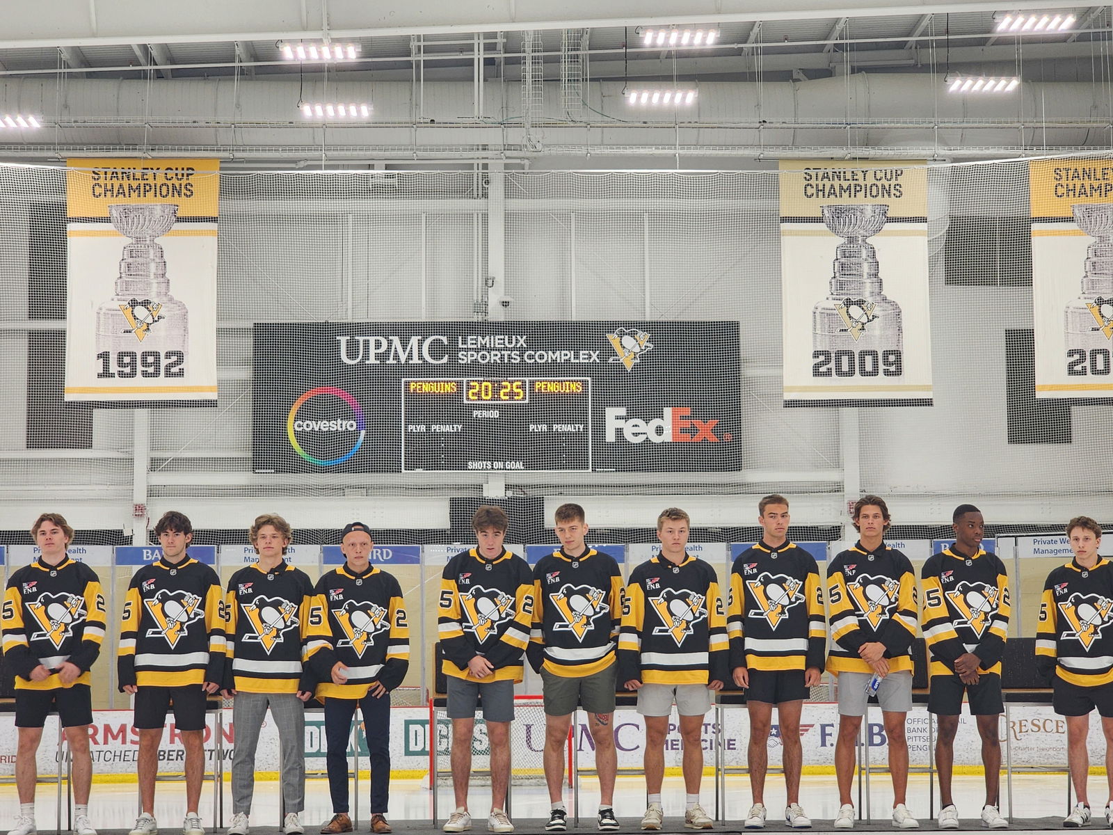 The Pittsburgh Penguins' draft class of 2025. (Credit: Kelsey Surmacz - The Hockey News)