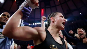 ‘Greatest of all time’: Fighters react to Katie Taylor beating Amanda Serrano in historic Netflix trilogy