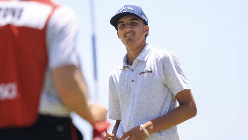 Bay Area’s Kailer Stone shares U.S. Junior lead; Charlie Woods fails to break 80