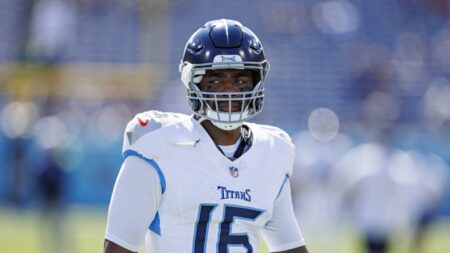 Treylon Burks being evaluated after injuring shoulder in practice