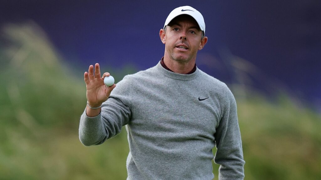 British Open 2025: Rory McIlroy struggles off the tee but nine shots better than first round in 2019