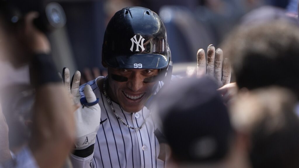 Aaron Judge becomes fastest to 350 homers, doing so in 1,088 games, bettering Mark McGwire’s 1,280
