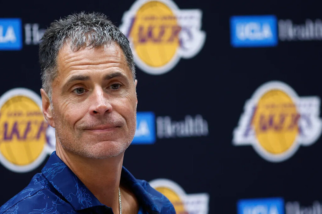 Lakers GM Rob Pelinka says ‘that would be great’ if LeBron James retired with the team
