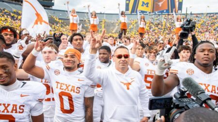 Texas is No. 1 in college football rankings, tops preseason Coaches Poll for first time in storied history