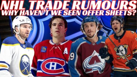 NHL Trade Rumours – Habs, Canucks, Sabres, Avs, Offer Sheets, Leafs Sign Robertson & McQueen to NCAA