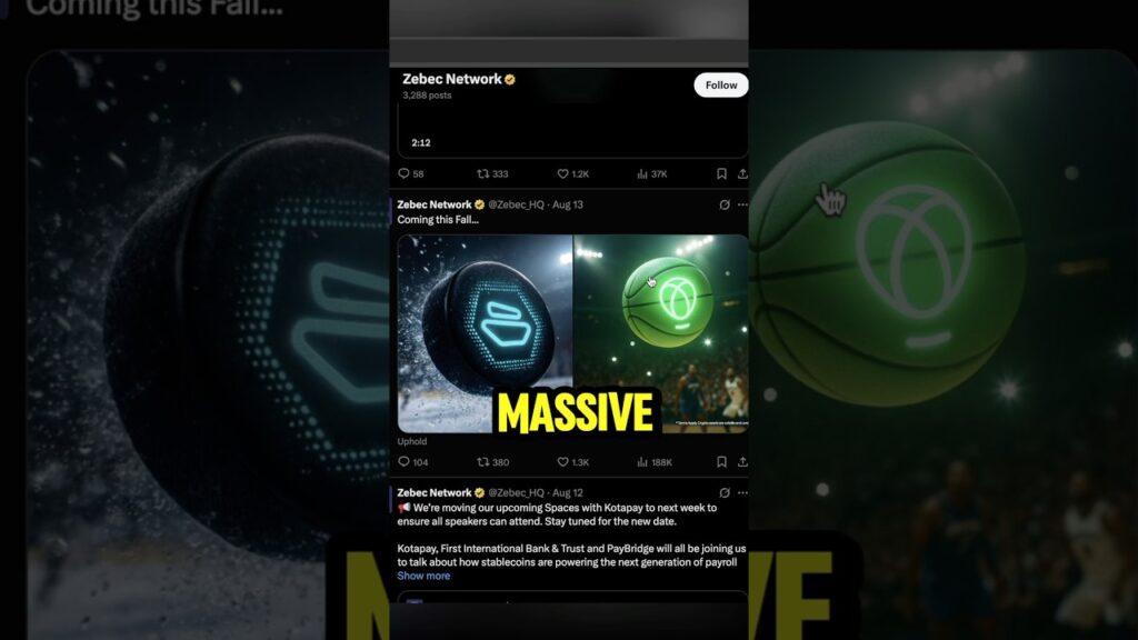 $ZBCN NBA & NHL COLLABORATION!? BULLISH ZEBEC NETWORK NEWS!! #zbcn #zebec #zebecnetwork