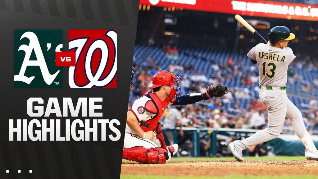 A’s vs. Nationals Game Highlights (8/6/25) | MLB Highlights