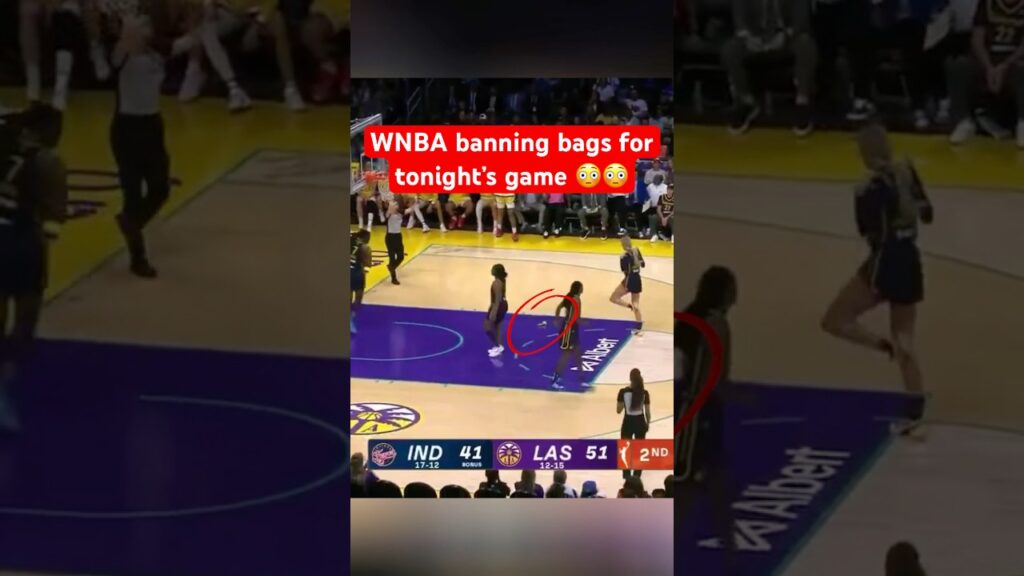 WNBA Bans Bags for Tonight’s Game #wnba #news #shorts