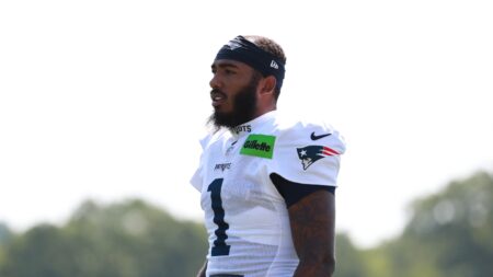 Report: Patriots WR Ja’Lynn Polk out for the season with a shoulder injury