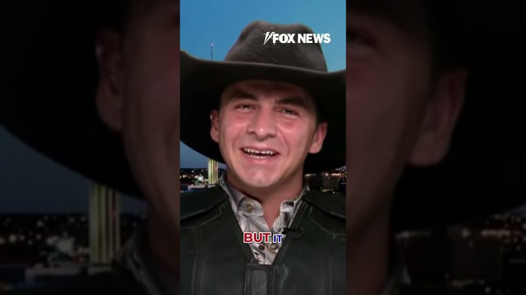 He rides 1,800-lb bulls, but does he get scared? #shorts #usa #cowboys #bullriding