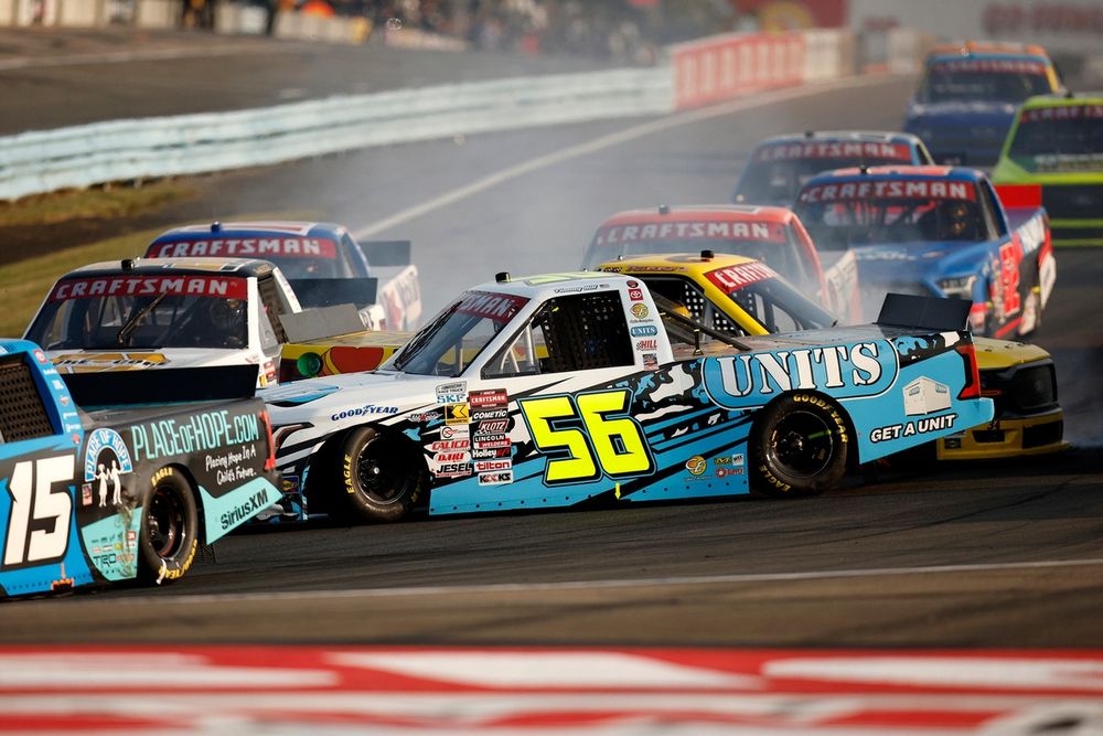 Timmy Hill spins during Watkins Glen race