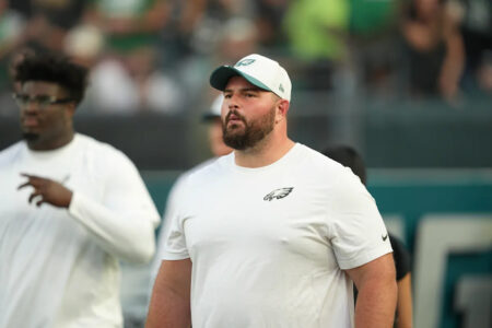 Eagles Pro Bowler Landon Dickerson reportedly dealing with meniscus injury after being carted off at practice