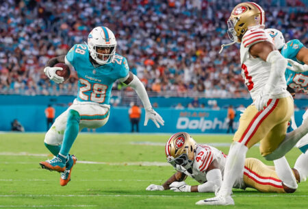 Dolphins star De’Von Achane will be ready for Week 1 despite training camp calf injury