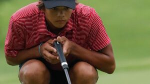 Charlie Woods, Tiger Woods’ son, in second at Junior PGA Championship