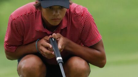 Charlie Woods, Tiger Woods’ son, in second at Junior PGA Championship