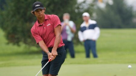 Charlie Woods tied for final qualifying spot on Junior Ryder Cup team