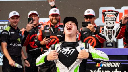 Sam Mayer wins second straight NASCAR Xfinity race at Iowa Speedway