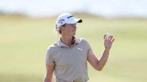 Watch this banked-in hole-in-one off another ball