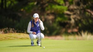 Emilia Doran match play before Golf Channel work