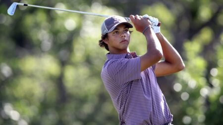 Charlie Woods stunned after hole-in-one in Junior Players Championship