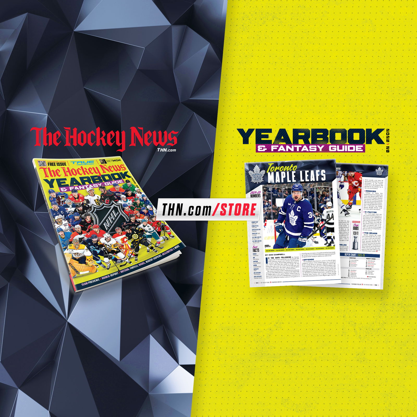 Order The Hockey News' Yearbook & Fantasy Guide 2025-26 today at THN.com/store.