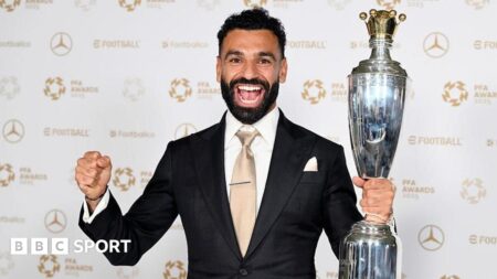 PFA Awards 2025: Mohamed Salah and Morgan Rogers scoop PFA player of the year awards