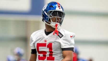 Rookie Abdul Carter impressing at Giants training camp: 'He's just a dog football player'