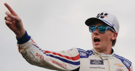Kevin Harvick reacts to Connor Zilisch fall in Victory Lane, reveals message to his dad
